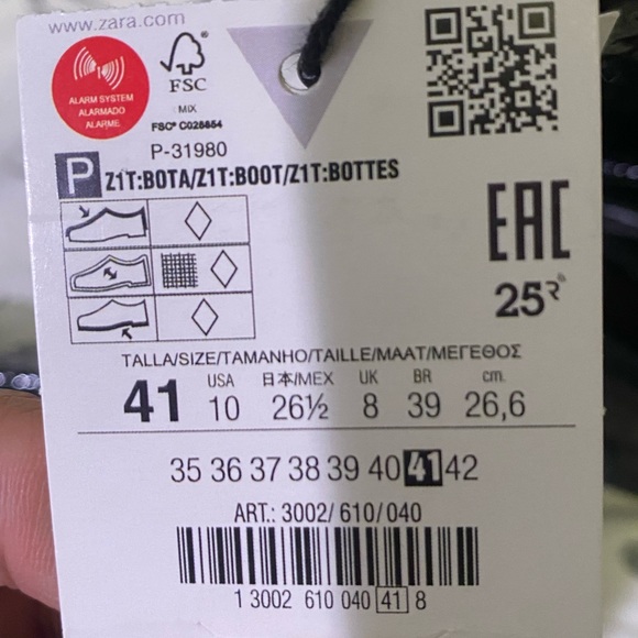 Zara Stretch Black High Shaft Patent Finish Boots - Picture 8 of 11